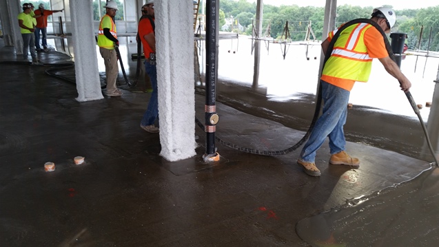 concrete floor vapor barrier installation
