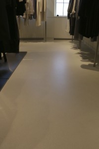 self-leveling concrete for retail stores